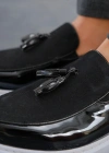 MN002 - RBT Loafer Verniciata Erkek Ayakkabı SIYAH