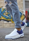 MN075 - CBT Signature Erkek Ayakkabı BEYAZ / SAX MAVI