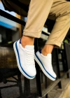 MN979 - Santoni GBT Spor Erkek Ayakkabı BEYAZ/MAVI