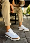 MN979 - Santoni GBT Spor Erkek Ayakkabı BEYAZ/TABA