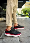 MN979 - Santoni GBT Spor Erkek Ayakkabı SIYAH/KIRMIZI