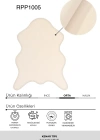 POLY Peluş Post Şeklinde Halı-Krem- Salon-Antre-Oturma Odası-Yumuşak-Kaymaz Taban-Yıkanabilir–Modern-Uygun Fiyat