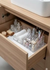 Şeffaf Akrilik Banyo Kozmetik Düzenleyici Organizer 13x22x8 cm
