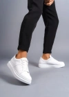 SLW151 Boost Bağcıklı Cilt Erkek Günlük Sneaker Ayakkabı CBT - Beyaz