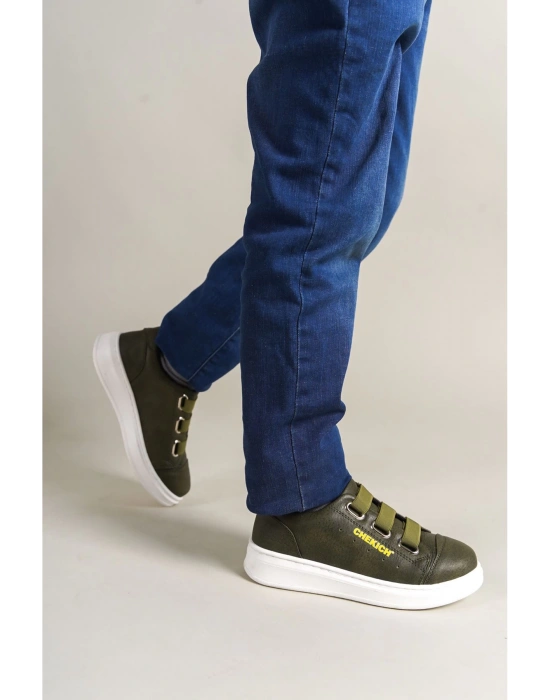 1007 Montana Çocuk Ayakkabı Haki Çocuk Spor Ayakkabı