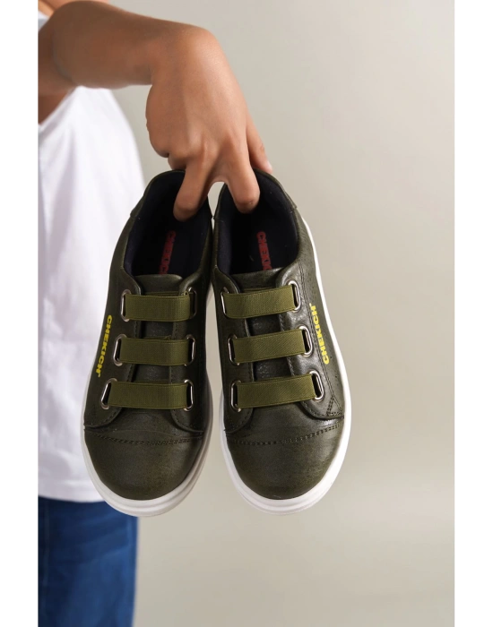 1007 Montana Çocuk Ayakkabı Haki Çocuk Spor Ayakkabı