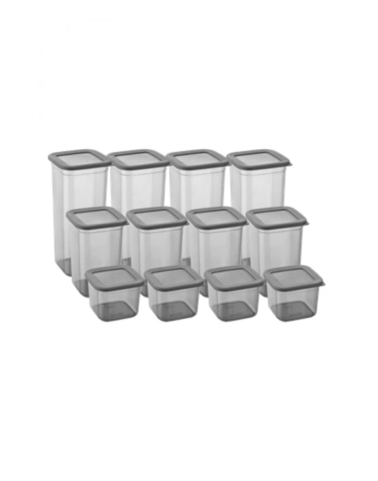 12li 3 Boy Kavanoz Seti & Saklama Kabı & Erzak Kabı 6x650/1300/1900 Ml (40 Lı Etiket Hediyeli)