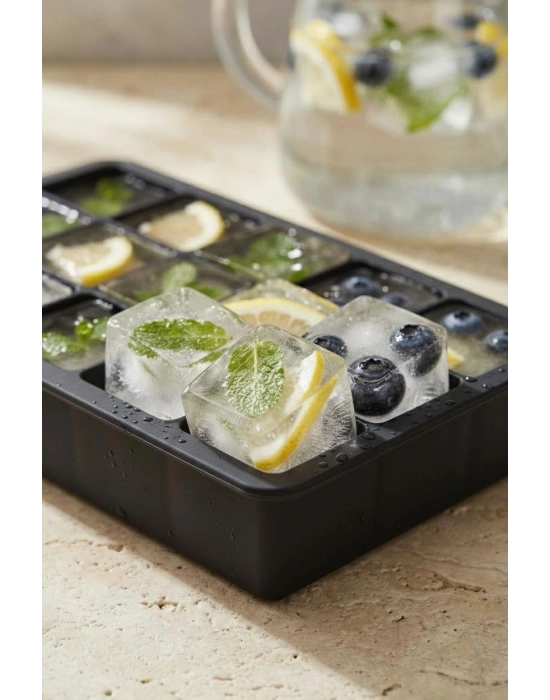 15 Hazneli Silikon Buz Kalıbı & Çok Amaçlı Buzluk Ve Dondurucu Organizeri 12x19 cm