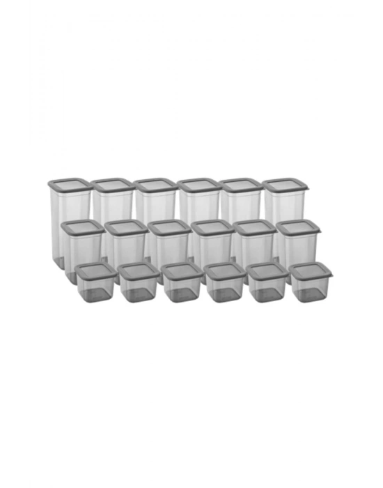 18li 3 Boy Kavanoz Seti & Saklama Kabı & Erzak Kabı 6x650/1300/1900 Ml (40 Lı Etiket Hediyeli)