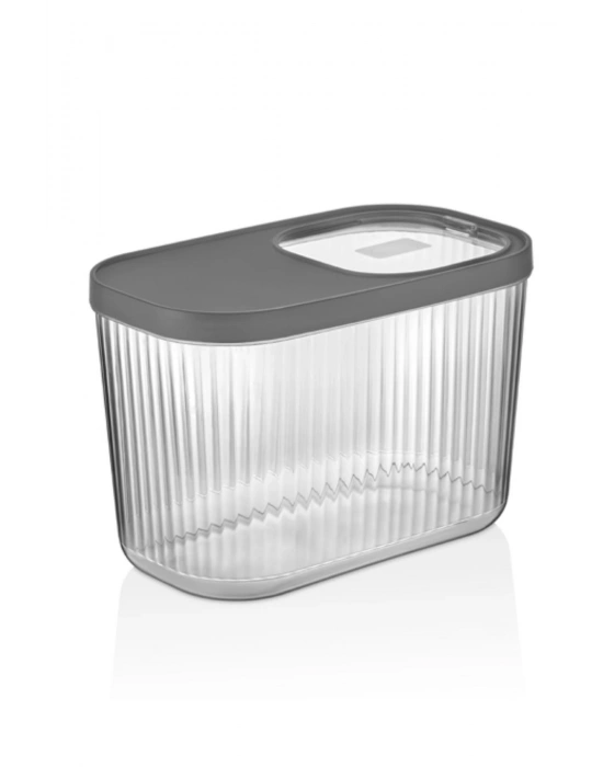 2Li 10 LT Multibox Füme Kayar Kapaklı Saklama Kabı & Erzak Kabı & Toz Ve Tablet Deterjan Kutusu