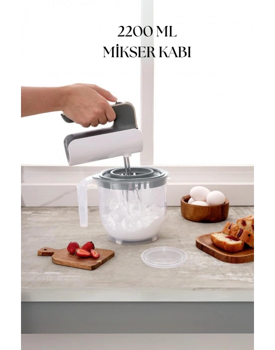 2200 Ml Mikser Kabı Mavi & Ölçü Kabı & Saklama Kabı-DNY0026