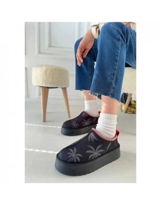 Mucy Siyah Süet Kadın Bot Siyah