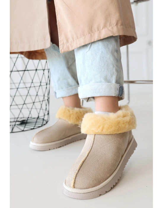 Abby Bej Süet Kadın Bot