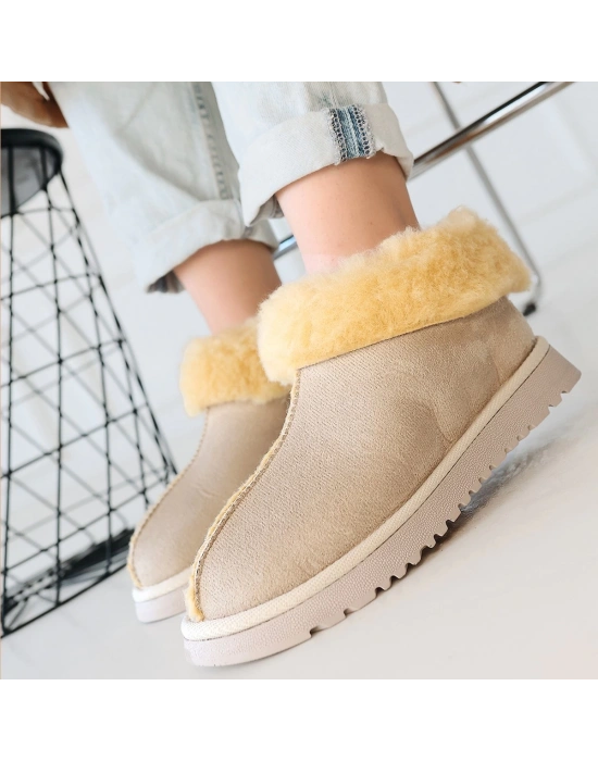 Abby Bej Süet Kadın Bot