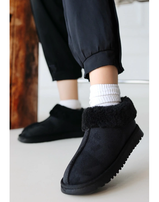 Abby Siyah Süet Kadın Bot