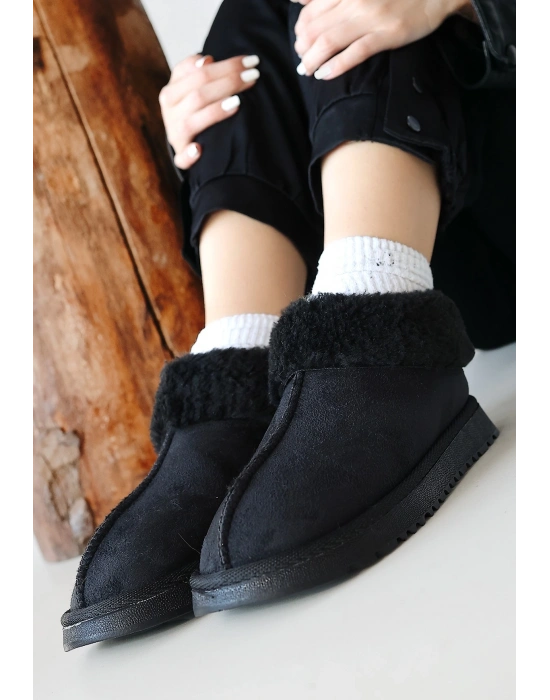 Abby Siyah Süet Kadın Bot