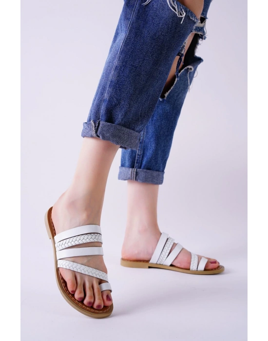 Aboll Beyaz Cilt Kadın Terlik