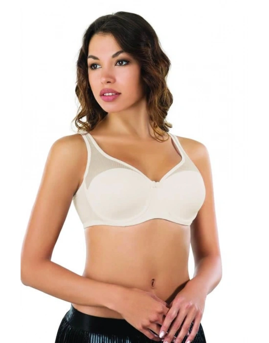 AÇIK TEN MI Emay 167D Pedli Tül Toparlayıcı Sütyen