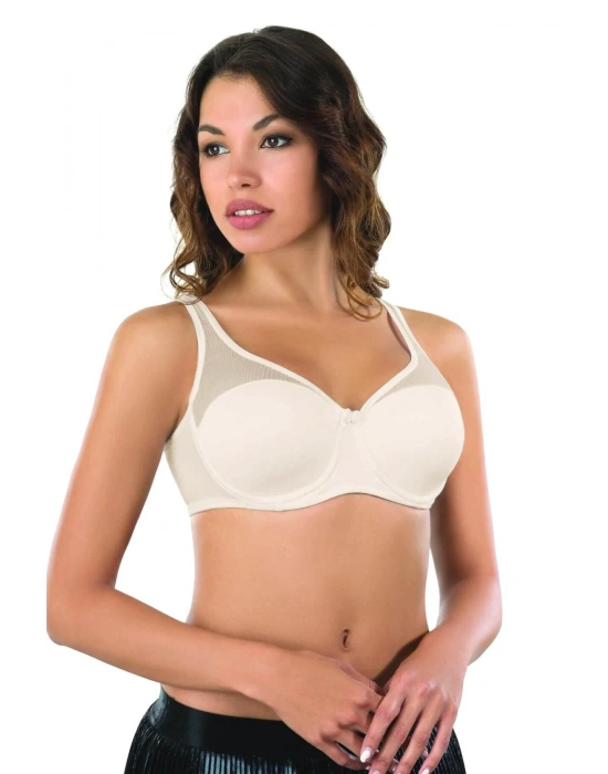 AÇIK TEN MI Emay 167E Pedli Tül Toparlayıcı Sütyen