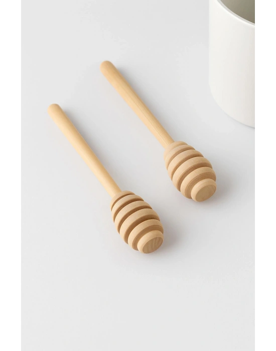 Ahşap Bal Kaşığı Seti 2’li 16,5 cm