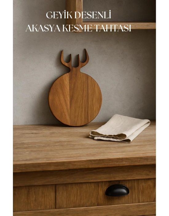 Akasya Kesme Tahtası & Sunum Tahtası 21x32x1,5 cm