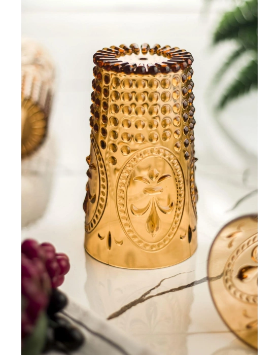 Akrilik Bal 6lı Uzun Bardak & Su Meşrubat Bardağı 750 ml ( Büyük Boy & Cam Değildir )