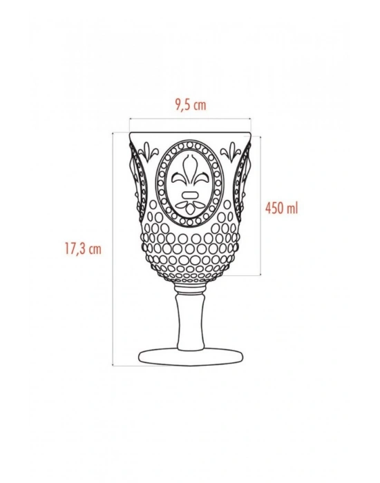 Akrilik Füme Tekli Kadeh & Su Meşrubat Kahve Yanı Bardağı 450 ml ( Cam Değildir )