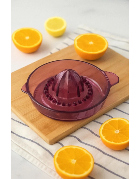 Akrilik Mürdüm Narenciye Limon & Portakal Sıkacağı Pratik Portakal Sıkacağı