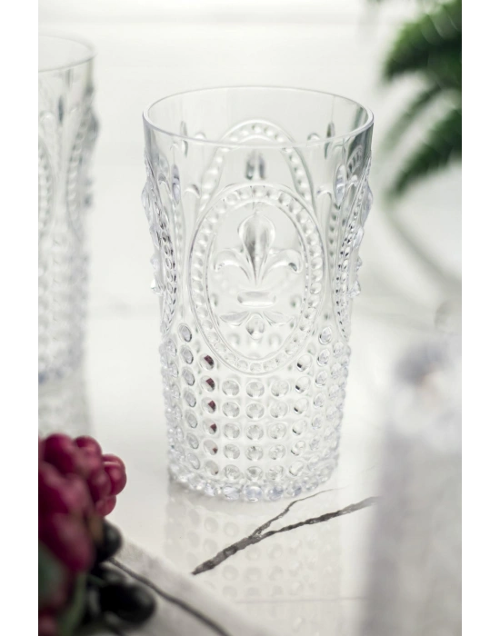 Akrilik Şeffaf Tekli Uzun Bardak & Su Meşrubat Bardağı 750 ml ( Büyük Boy & Cam Değildir )