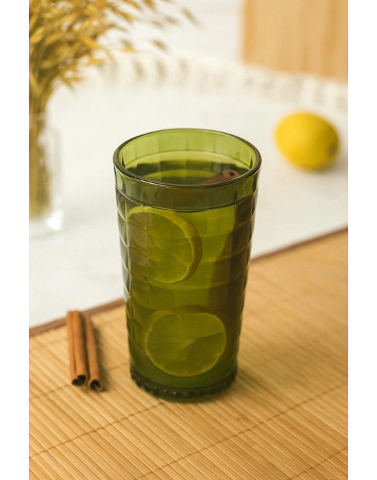 Allegra Koyu Yeşil 6’lı Bardak Seti 750 ml Akrilik Malzeme - Cam Değildir Kırılmaya Dayanıklı
