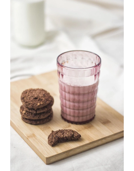 Allegra Mürdüm Akrilik Bardak | 400 ml Şık Su ve Meşrubat Bardağı | Cam Değildir | Kırılmaya Dayanıklı Tekli