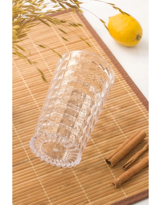 Allegra Şeffaf 6’lı Bardak Seti 750 ml Akrilik Malzeme - Cam Değildir Kırılmaya Dayanıklı