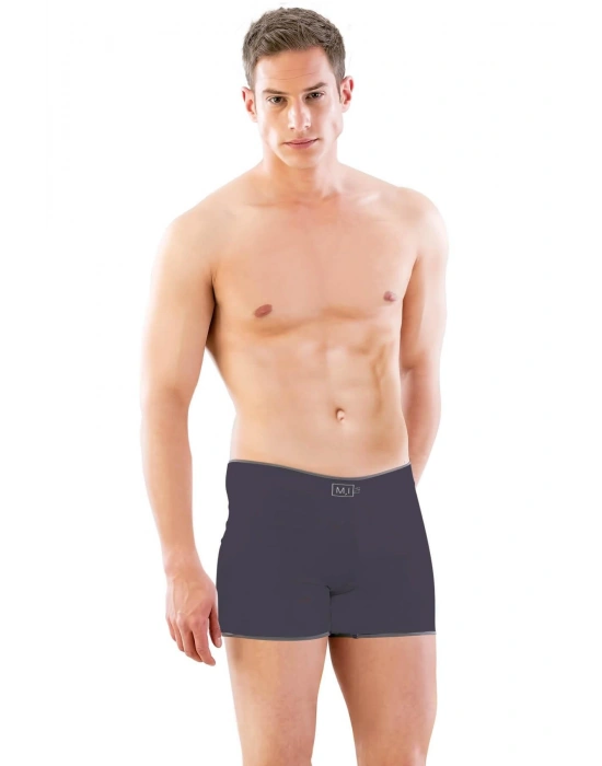 ANTRASİT MI Emay 2108 Seamless uzun Erkek Boxer