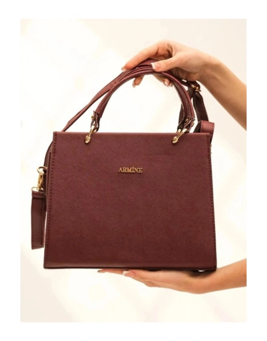 Armine 355 Bordo Kadın Omuz Çantası
