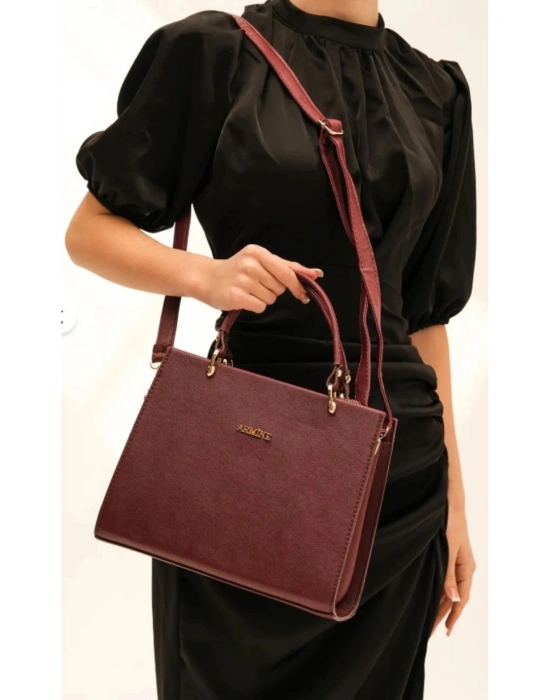 Armine 355 Bordo Kadın Omuz Çantası