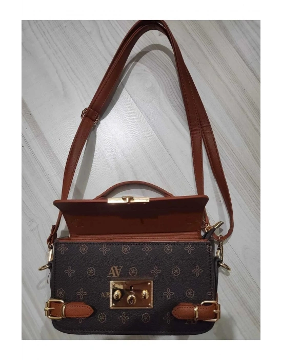 Armine 359 Kahve Baskılı Kadın Çanta armine359