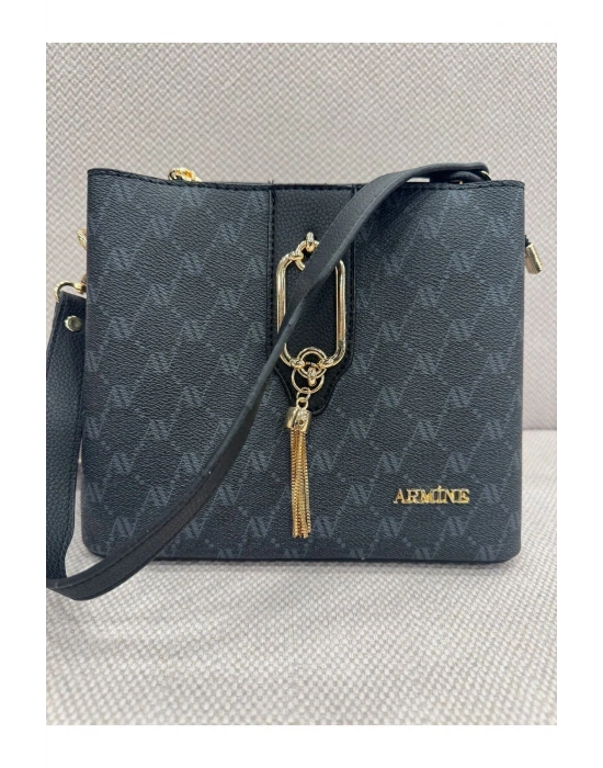 Armine 361 Siyah Noktalı Kadın Çanta