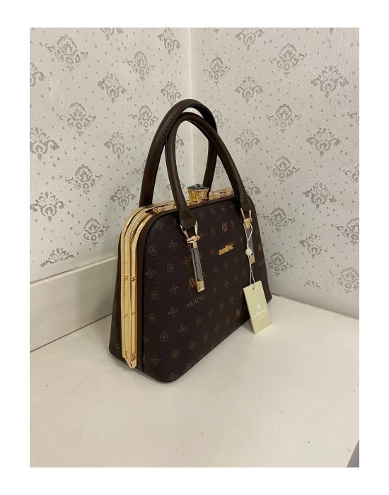 Armine Çanta 339 Kahve Baskılı 339