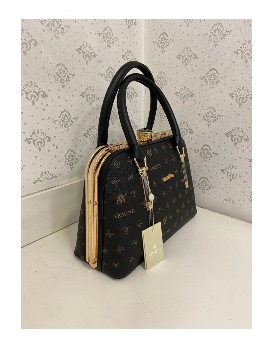 Armine Çanta 339 Siyah Baskılı 339