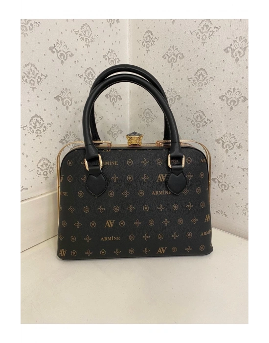 Armine Çanta 339 Siyah Baskılı 339