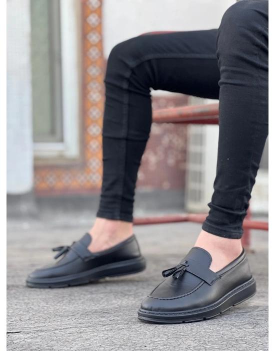 Ba0005 Bağcıksız Yüksek Taban Klasik Kemerli Püsküllü Corcik Erkek Ayakkabı Erkek Klasik Ayakkabı