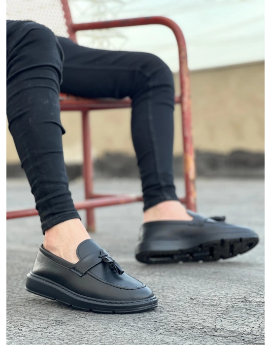 Ba0005 Bağcıksız Yüksek Taban Klasik Kemerli Püsküllü Corcik Erkek Ayakkabı Erkek Klasik Ayakkabı