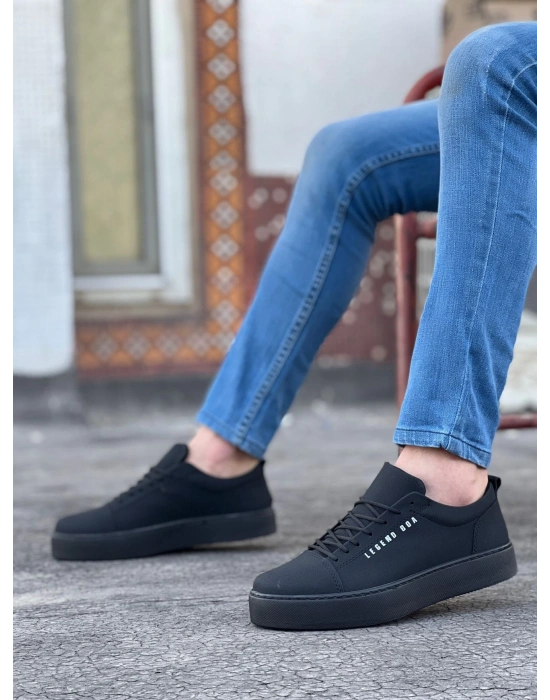 Ba0104 Bağcıklı Nubuk Siyah Spor Klasik Erkek Ayakkabı Erkek Klasik Ayakkabı
