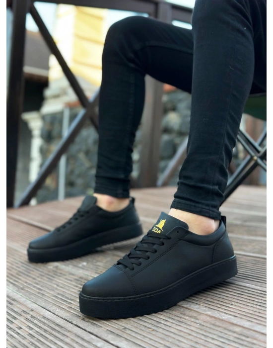 Ba0104 Bağcıklı Siyah Cilt Spor Klasik Erkek Ayakkabı Erkek Klasik Ayakkabı