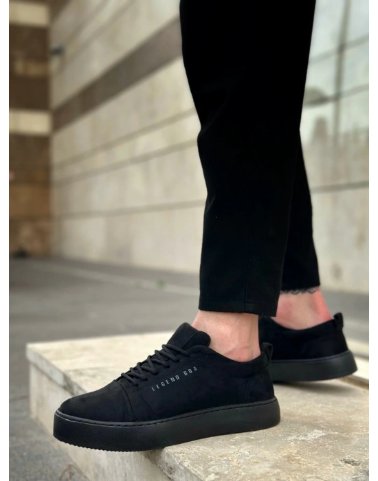 Ba0104 Bağcıklı Siyah Süet Spor Klasik Erkek Ayakkabı Erkek Klasik Ayakkabı