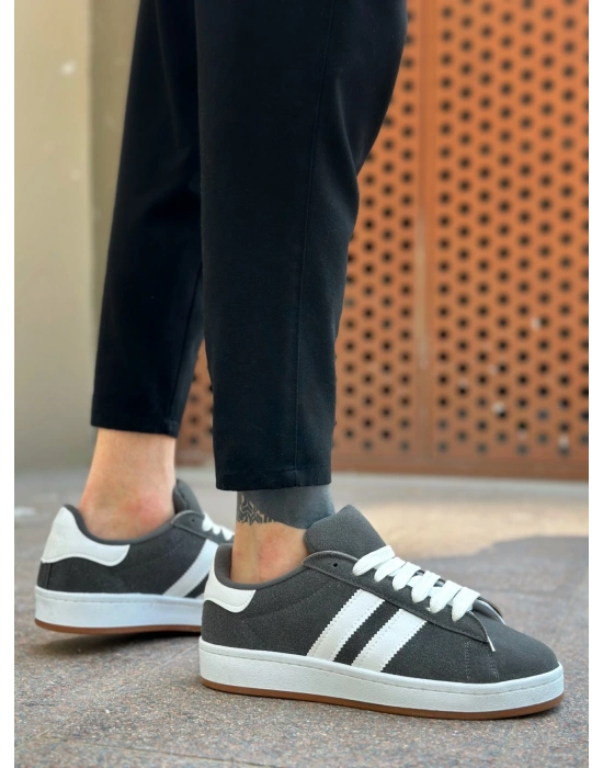 Ba0235 Boa İki Çizgili Füme Erkek Erkek Günlük Ayakkabı