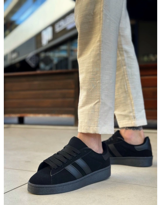 Ba0235 Boa İki Çizgili Siyah Taban Erkek Erkek Günlük Ayakkabı