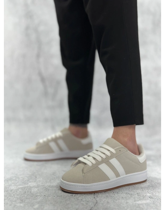 BA0235 BOA İki Çizgili Taş Gri Erkek Günlük Ayakkabı