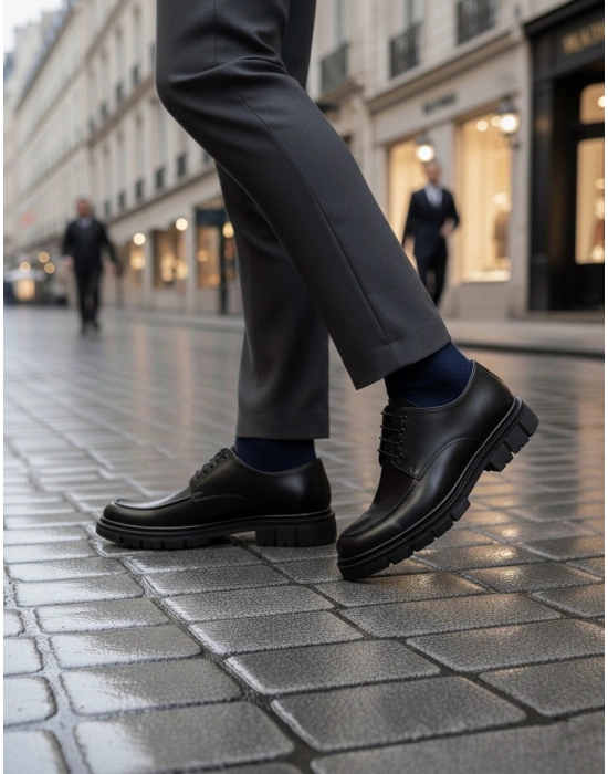 BA0237 Bağcıklı Klasik Yüksek Taban Casual Erkek Ayakkabı