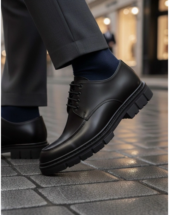 BA0237 Bağcıklı Klasik Yüksek Taban Casual Erkek Ayakkabı